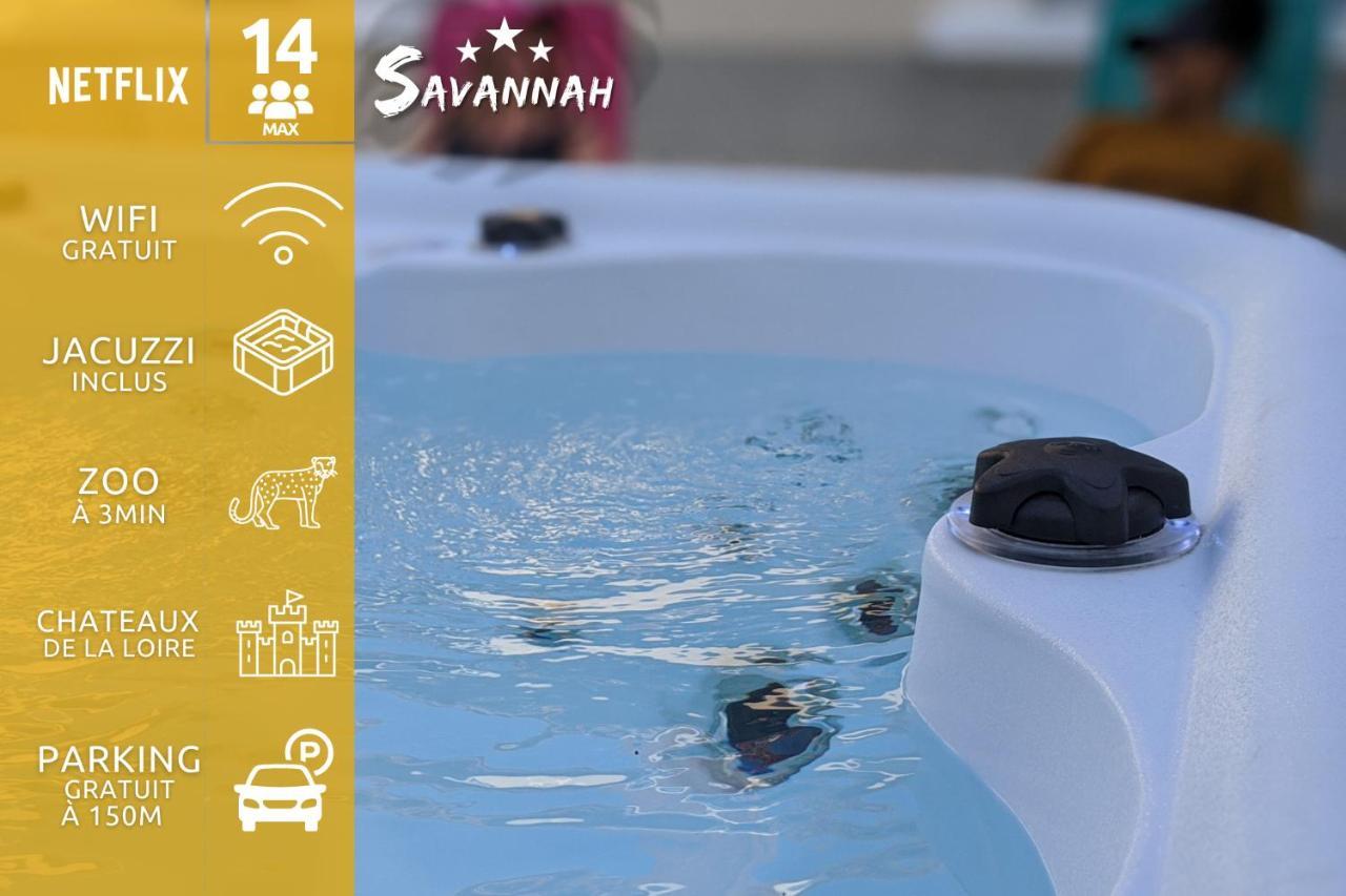"Le Savannah" - Jacuzzi - A 3Min Du Zoo De Beauval Saint-Aignan  Eksteriør billede